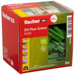 fischer Expansion plug SX Plus Green 6 x 50 - 90 pieces