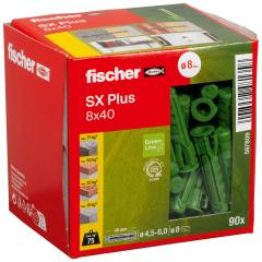 fischer Cheville à expansion SX Plus Green 8 x 40 - 90 pièces