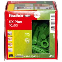 fischer Expansion plug SX Plus Green 10 x 50 - 45 pieces