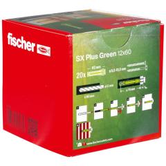 fischer Fissaggio in nylon SX Plus Green 12 x 60 - 20 pezzi