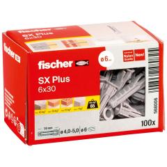 fischer Cheville à expansion SX Plus 6 x 30 | 100 pièces
