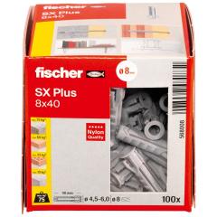 fischer Taco de expansión SX Plus 8 x 40 | 100 piezas