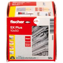 fischer Taco de expansión SX Plus 10 x 50 | 50 piezas