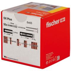 fischer Taco de expansión SX Plus 8 x 65 | 50 piezas