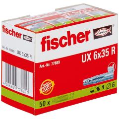 fischer Universal plug UX 6 x 35 R - 50 pieces